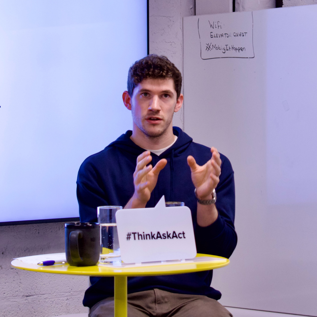 Gavin Bell speaking at an event